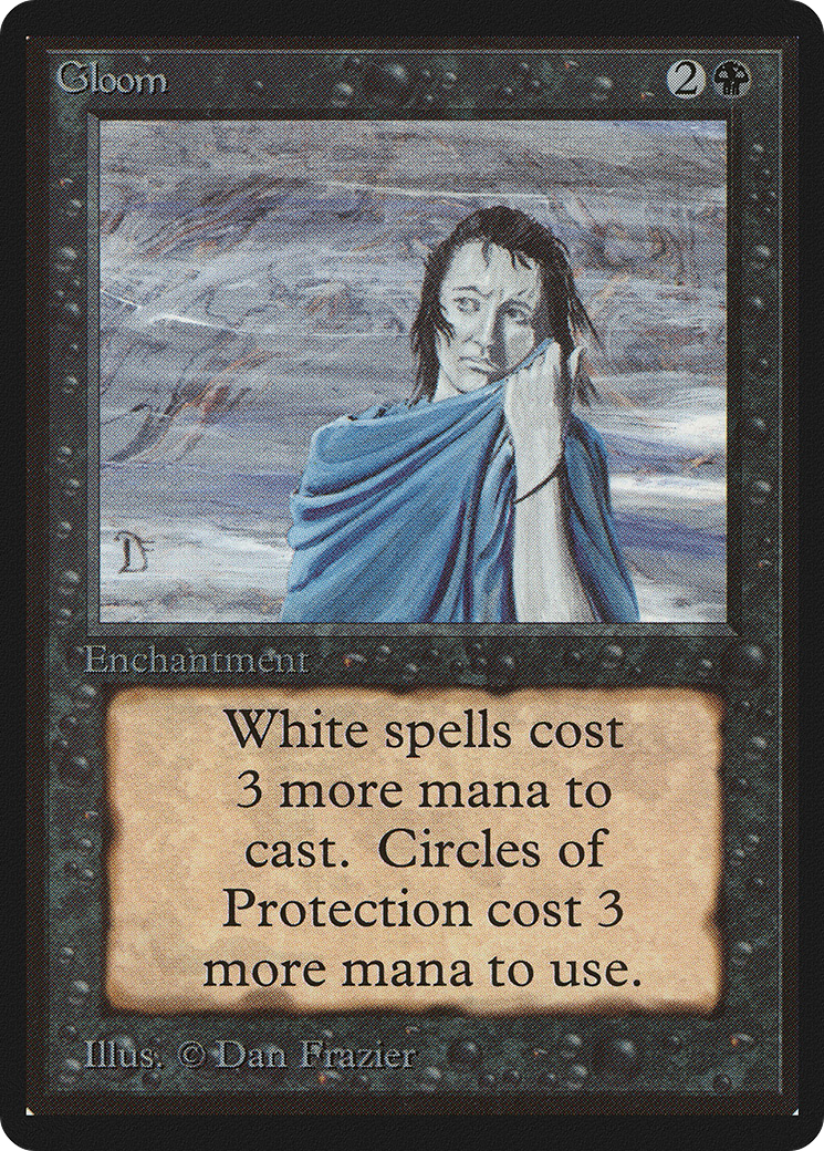 Gloom (LEB-111) - Limited Edition Beta - Premium MTG Single from Wizards of the Coast - Just $10.82! Shop now at Game Crave Tournament Store