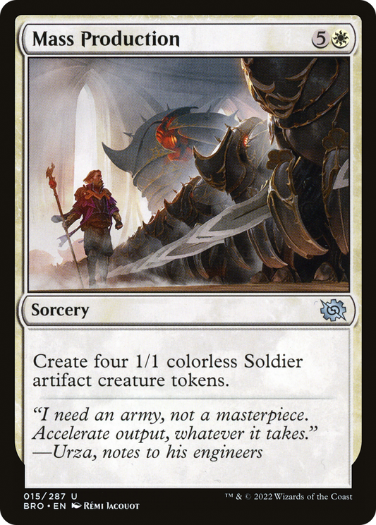 Mass Production (BRO-015) - The Brothers' War Foil - Premium MTG Single from Wizards of the Coast - Just $0.08! Shop now at Game Crave Tournament Store