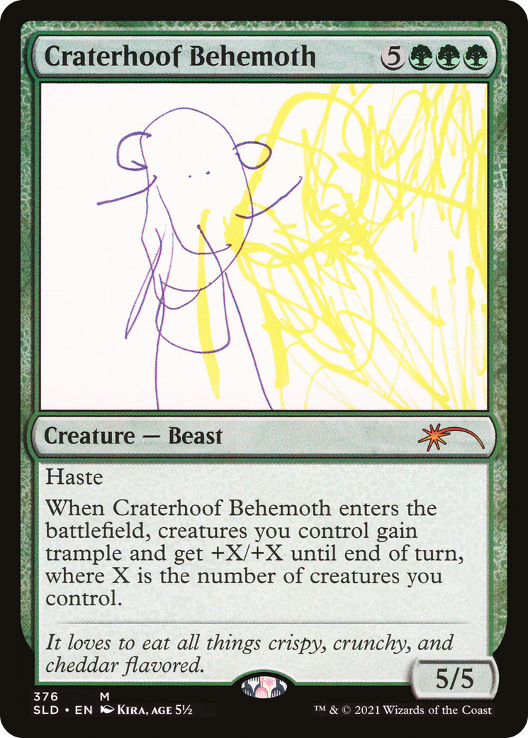 Craterhoof Behemoth (SLD-376) - Secret Lair Drop - Premium MTG Single from Wizards of the Coast - Just $6.52! Shop now at Game Crave Tournament Store