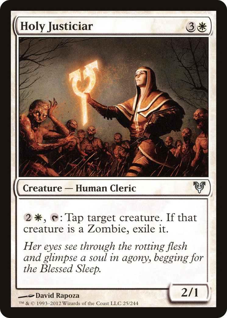 Holy Justiciar (AVR-025) - Avacyn Restored - Premium MTG Single from Wizards of the Coast - Just $0.08! Shop now at Game Crave Tournament Store