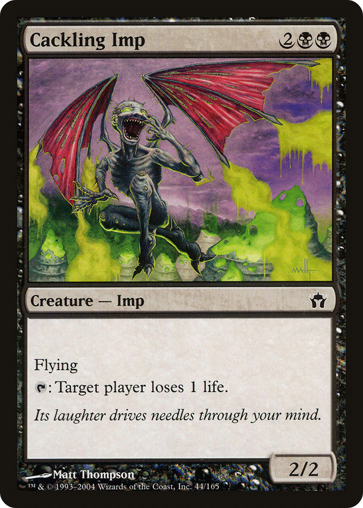 Cackling Imp (5DN-044) - Fifth Dawn Foil - Premium MTG Single from Wizards of the Coast - Just $0.08! Shop now at Game Crave Tournament Store