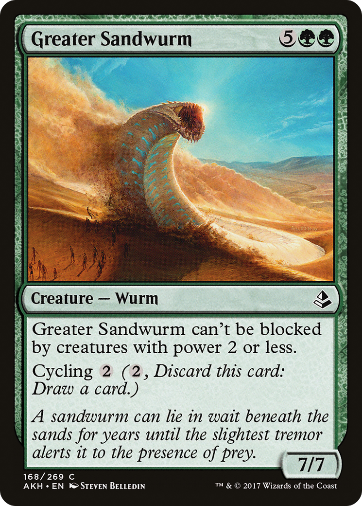 Greater Sandwurm (AKH-168) - Amonkhet Foil - Premium MTG Single from Wizards of the Coast - Just $0.08! Shop now at Game Crave Tournament Store