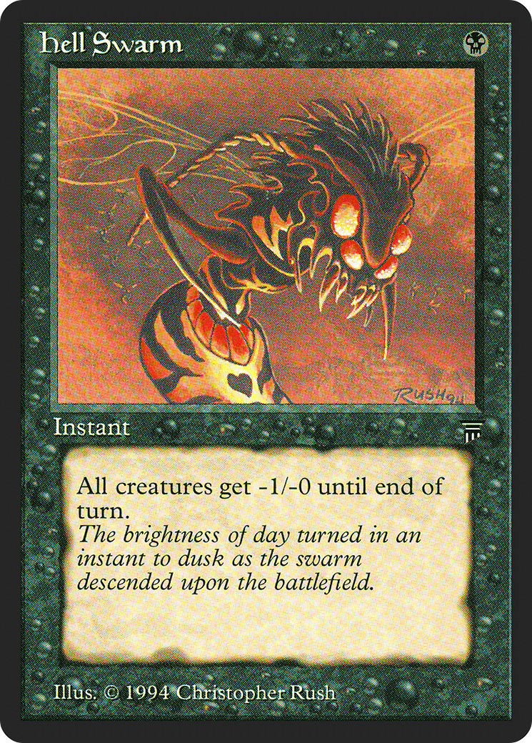 Hell Swarm (LEG-103) - Legends - Premium MTG Single from Wizards of the Coast - Just $0.08! Shop now at Game Crave Tournament Store