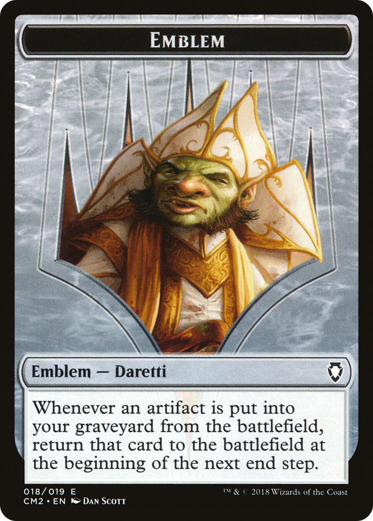 Daretti, Scrap Savant Emblem (TCM2-018) - Commander Anthology Volume II Tokens - Premium MTG Single from Wizards of the Coast - Just $1.05! Shop now at Game Crave Tournament Store