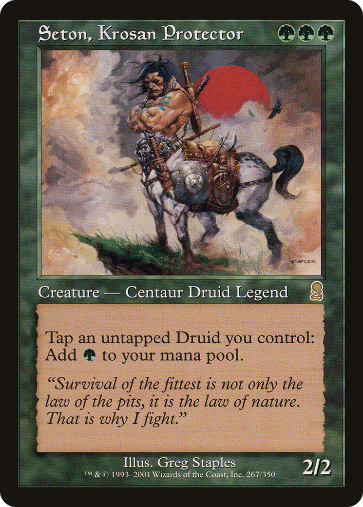 Seton, Krosan Protector (ODY-267) - Odyssey - Premium MTG Single from Wizards of the Coast - Just $2.11! Shop now at Game Crave Tournament Store