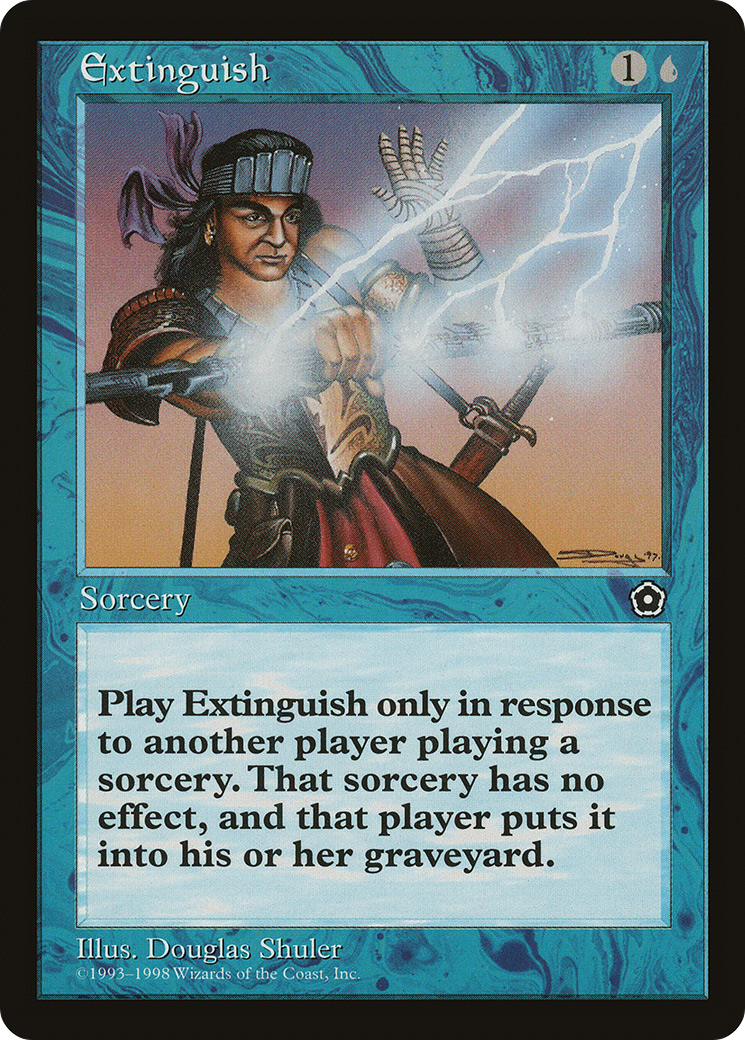 Extinguish (P02-038) - Portal Second Age - Premium MTG Single from Wizards of the Coast - Just $0.08! Shop now at Game Crave Tournament Store