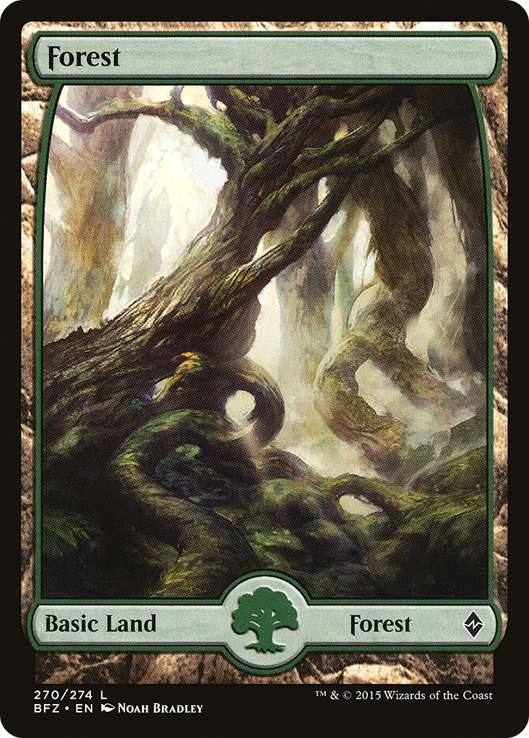 Forest (BFZ-270) - Battle for Zendikar - Premium MTG Single from Wizards of the Coast - Just $0.08! Shop now at Game Crave Tournament Store