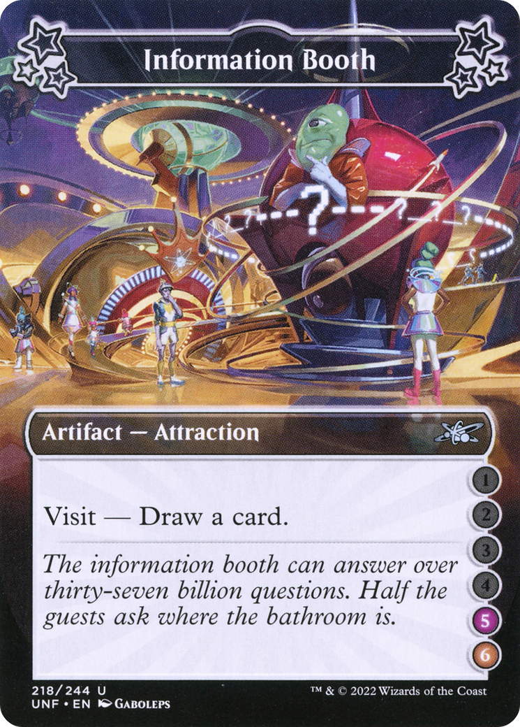 Information Booth (UNF-218D) - Unfinity - Premium MTG Single from Wizards of the Coast - Just $0.08! Shop now at Game Crave Tournament Store