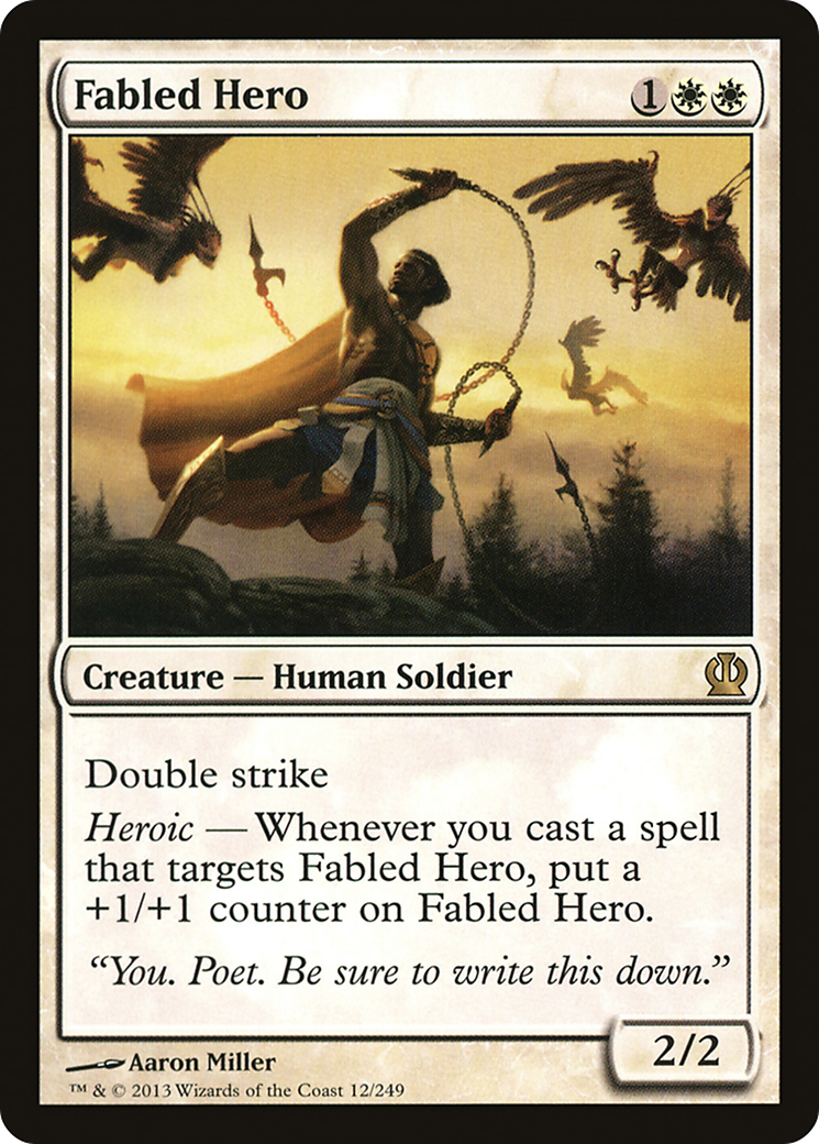 Fabled Hero (THS-012) - Theros - Premium MTG Single from Wizards of the Coast - Just $0.08! Shop now at Game Crave Tournament Store