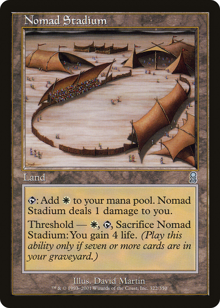 Nomad Stadium (ODY-322) - Odyssey - Premium MTG Single from Wizards of the Coast - Just $0.08! Shop now at Game Crave Tournament Store
