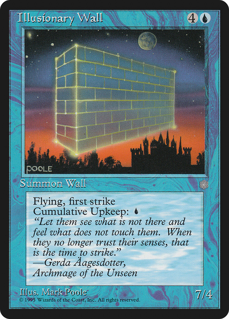 Illusionary Wall (ICE-078) - Ice Age - Premium MTG Single from Wizards of the Coast - Just $0.08! Shop now at Game Crave Tournament Store