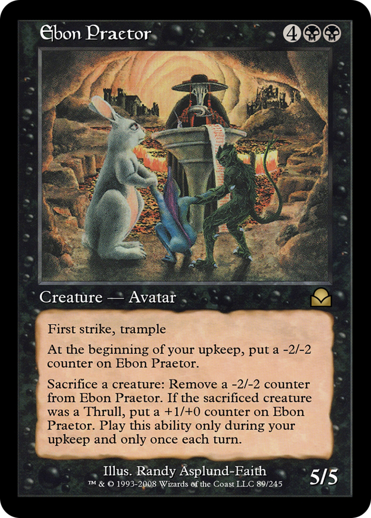 Ebon Praetor (ME2-089) - Masters Edition II Foil - Premium MTG Single from Wizards of the Coast - Just $0! Shop now at Game Crave Tournament Store