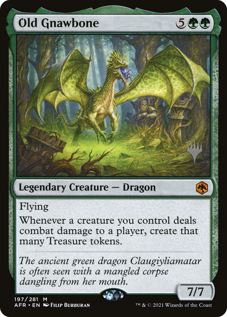 Old Gnawbone (PAFR-197P) - Adventures in the Forgotten Realms Promos Foil - Premium MTG Single from Wizards of the Coast - Just $10.72! Shop now at Game Crave Tournament Store