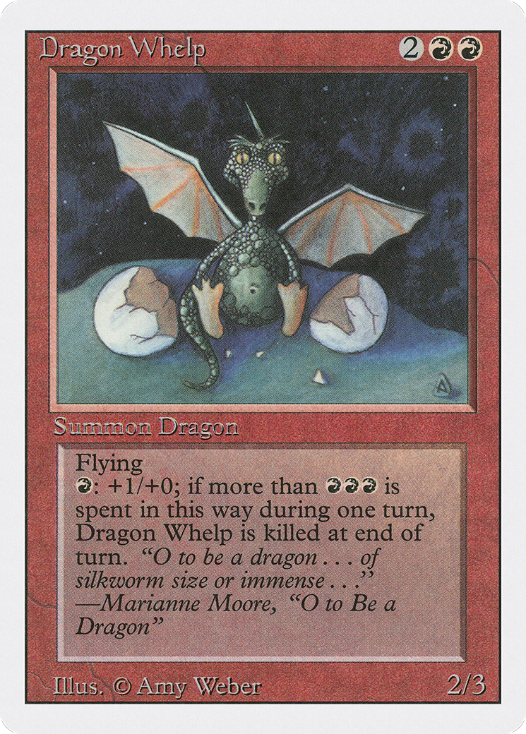 Dragon Whelp (3ED-143) - Revised Edition - Premium MTG Single from Wizards of the Coast - Just $0.11! Shop now at Game Crave Tournament Store