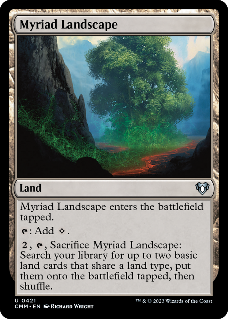 Myriad Landscape (CMM-421) - Commander Masters - Premium MTG Single from Wizards of the Coast - Just $0.08! Shop now at Game Crave Tournament Store