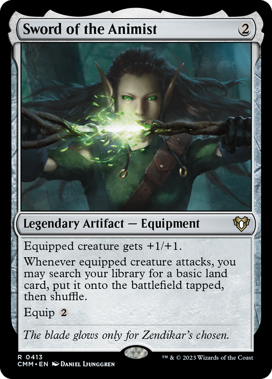 Sword of the Animist (CMM-413) - Commander Masters - Premium MTG Single from Wizards of the Coast - Just $2.25! Shop now at Game Crave Tournament Store