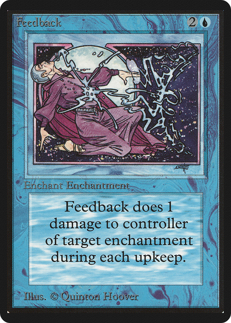 Feedback (LEB-058) - Limited Edition Beta - Premium MTG Single from Wizards of the Coast - Just $3.85! Shop now at Game Crave Tournament Store