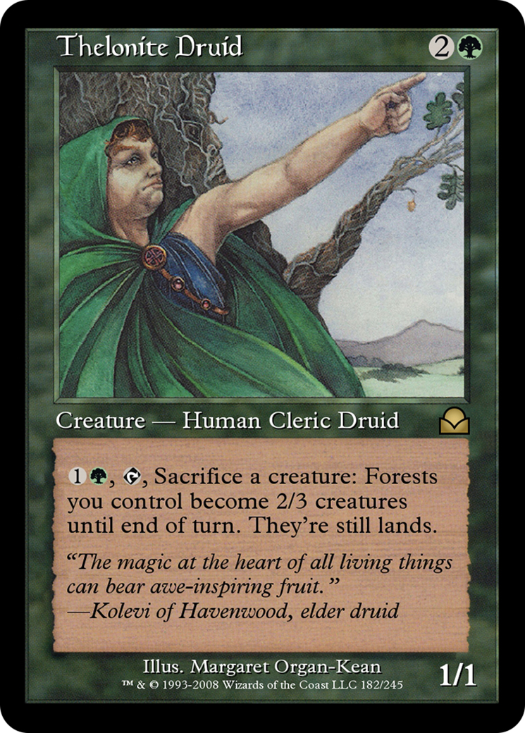 Thelonite Druid (ME2-182) - Masters Edition II - Premium MTG Single from Wizards of the Coast - Just $0! Shop now at Game Crave Tournament Store