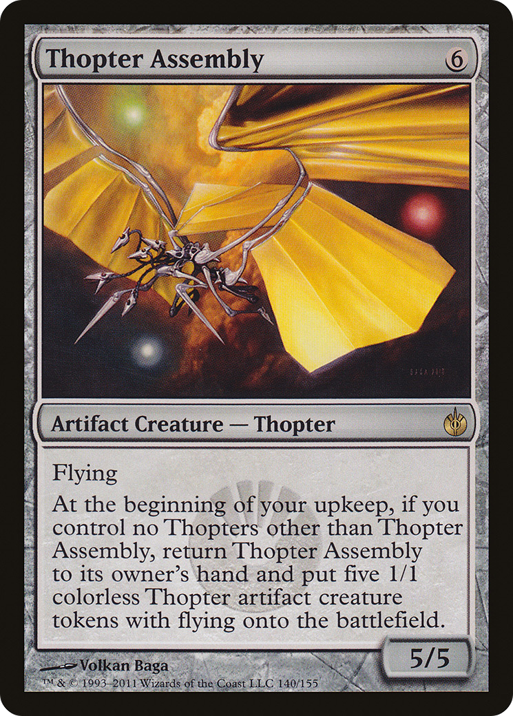 Thopter Assembly (MBS-140) - Mirrodin Besieged - Premium MTG Single from Wizards of the Coast - Just $0.09! Shop now at Game Crave Tournament Store