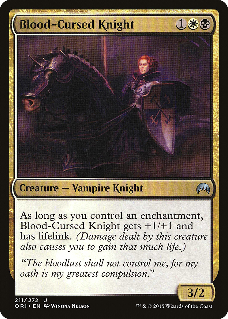 Blood-Cursed Knight (ORI-211) - Magic Origins - Premium MTG Single from Wizards of the Coast - Just $0.08! Shop now at Game Crave Tournament Store