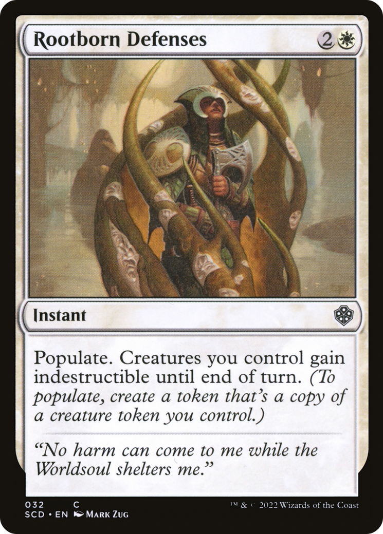 Rootborn Defenses (SCD-032) - Starter Commander Decks - Premium MTG Single from Wizards of the Coast - Just $0.08! Shop now at Game Crave Tournament Store