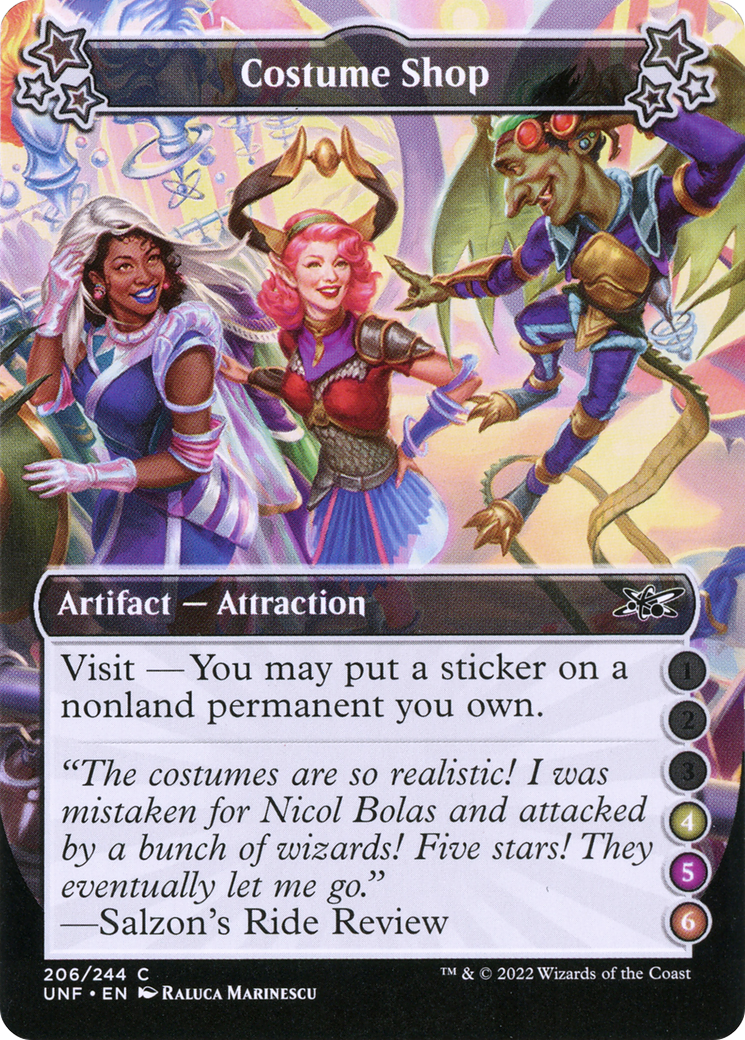 Costume Shop (UNF-206F) - Unfinity Foil - Premium MTG Single from Wizards of the Coast - Just $0.08! Shop now at Game Crave Tournament Store