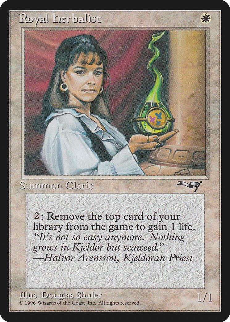 Royal Herbalist (ALL-15B) - Alliances - Premium MTG Single from Wizards of the Coast - Just $0.08! Shop now at Game Crave Tournament Store