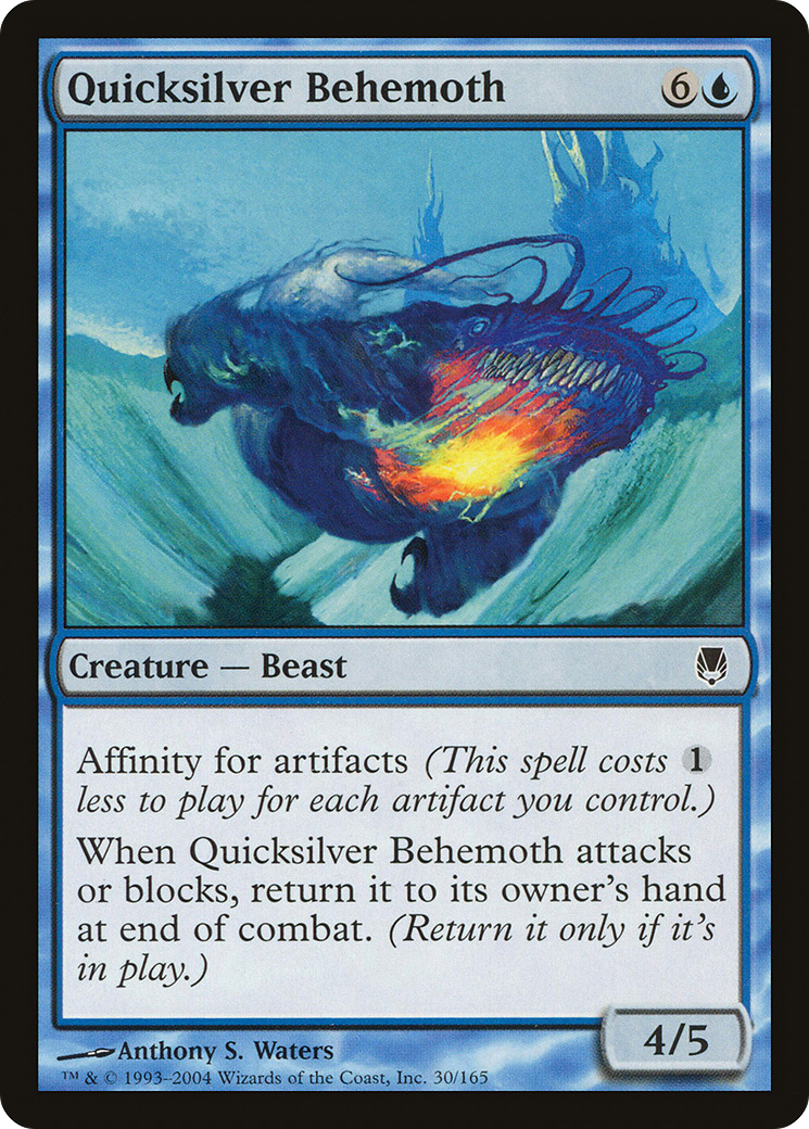 Quicksilver Behemoth (DST-030) - Darksteel Foil - Premium MTG Single from Wizards of the Coast - Just $0.08! Shop now at Game Crave Tournament Store