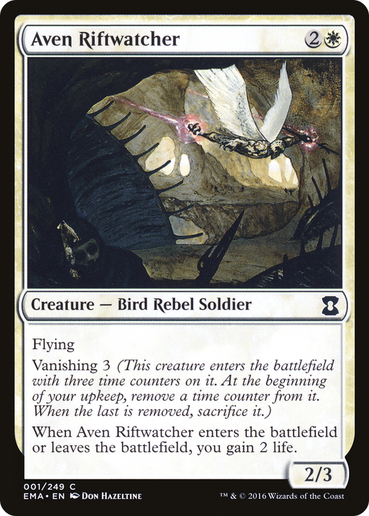 Aven Riftwatcher (EMA-001) - Eternal Masters Foil - Premium MTG Single from Wizards of the Coast - Just $0.08! Shop now at Game Crave Tournament Store