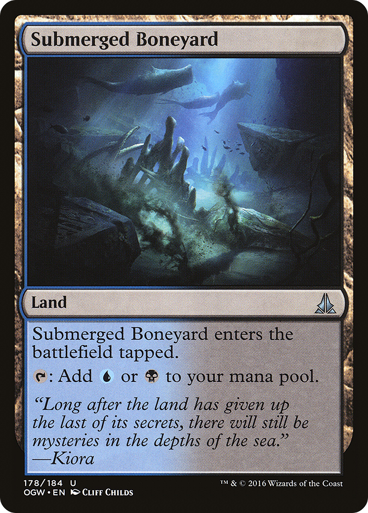 Submerged Boneyard (OGW-178) - Oath of the Gatewatch - Premium MTG Single from Wizards of the Coast - Just $0.08! Shop now at Game Crave Tournament Store