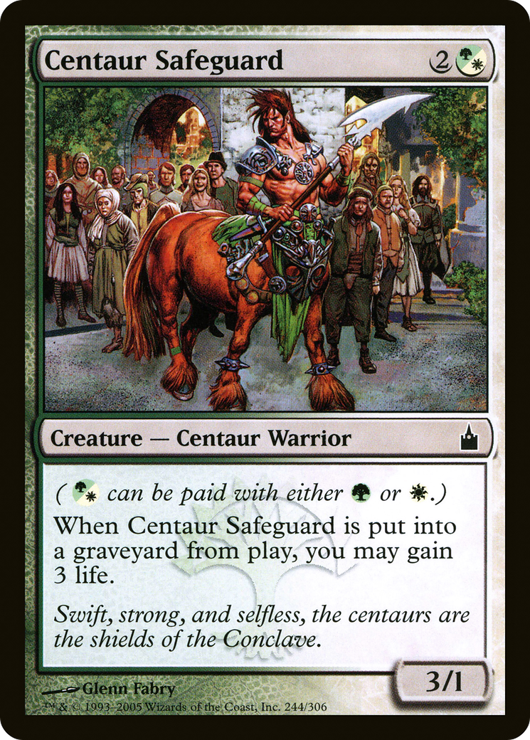 Centaur Safeguard (RAV-244) - Ravnica: City of Guilds Foil - Premium MTG Single from Wizards of the Coast - Just $0.08! Shop now at Game Crave Tournament Store