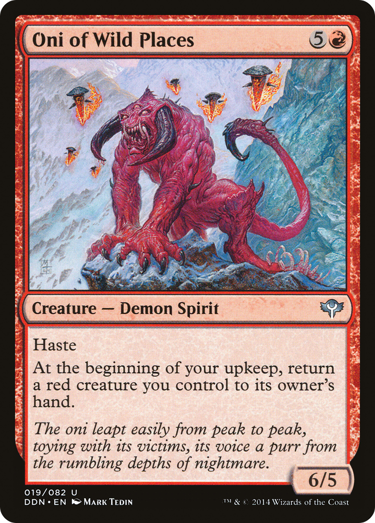 Oni of Wild Places (DDN-019) - Duel Decks: Speed vs. Cunning - Premium MTG Single from Wizards of the Coast - Just $0.09! Shop now at Game Crave Tournament Store