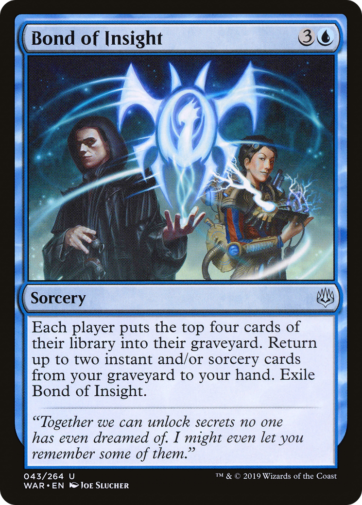 Bond of Insight (WAR-043) - War of the Spark Foil - Premium MTG Single from Wizards of the Coast - Just $0.19! Shop now at Game Crave Tournament Store