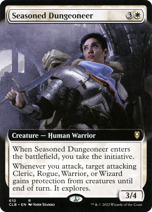 Seasoned Dungeoneer (CLB-610) - Commander Legends: Battle for Baldur's Gate: (Extended Art) - Premium MTG Single from Wizards of the Coast - Just $0.85! Shop now at Game Crave Tournament Store