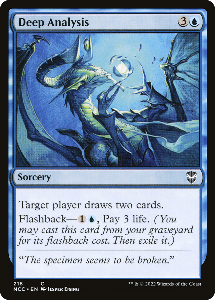 Deep Analysis (NCC-218) - New Capenna Commander - Premium MTG Single from Wizards of the Coast - Just $0.08! Shop now at Game Crave Tournament Store
