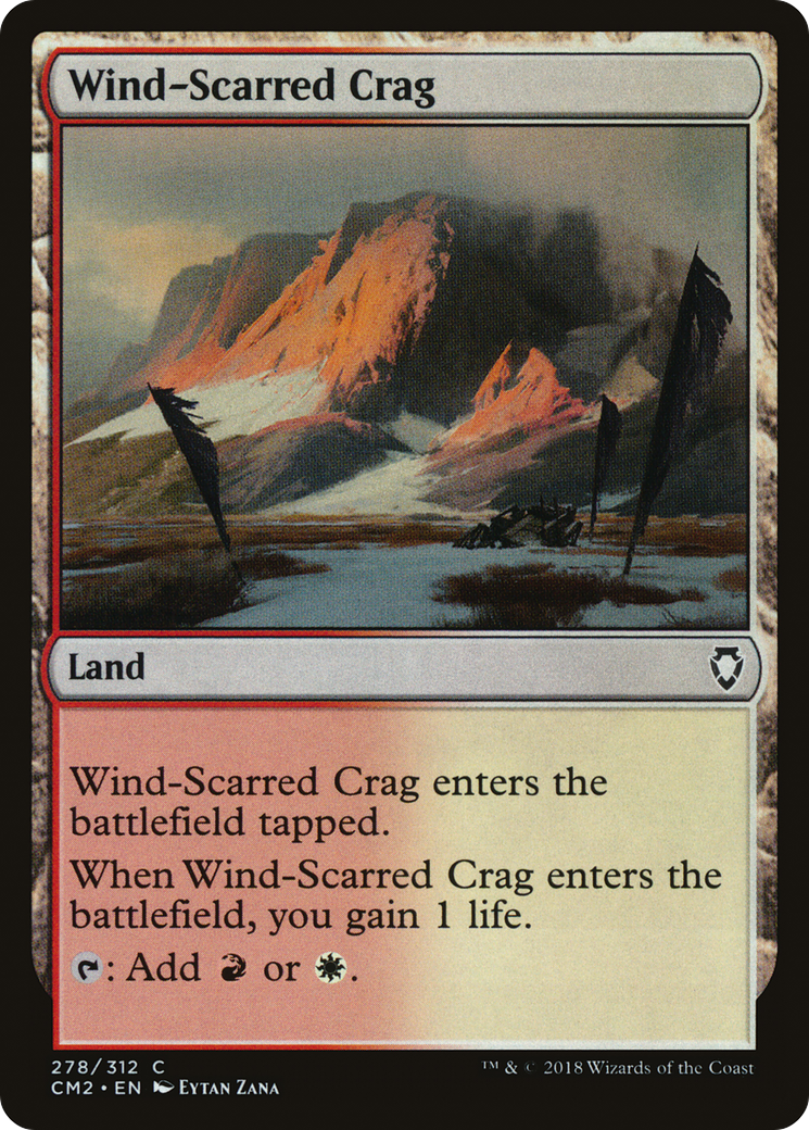 Wind-Scarred Crag (CM2-278) - Commander Anthology Volume II - Premium MTG Single from Wizards of the Coast - Just $0.08! Shop now at Game Crave Tournament Store