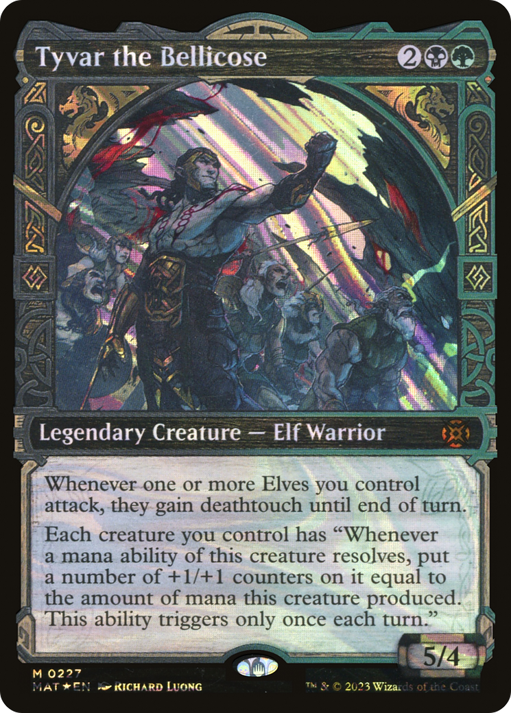 Tyvar the Bellicose (MAT-227) - March of the Machine: The Aftermath: (Showcase) Foil - Premium MTG Single from Wizards of the Coast - Just $11.46! Shop now at Game Crave Tournament Store