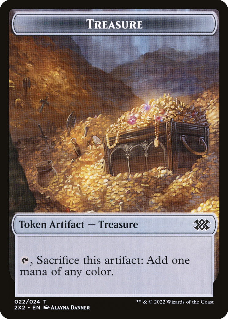 Treasure (T2X2-022) - Double Masters 2022 Tokens Foil - Premium MTG Single from Wizards of the Coast - Just $0! Shop now at Game Crave Tournament Store