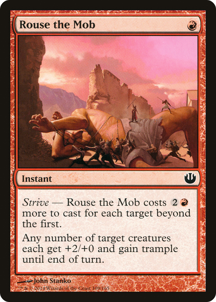 Rouse the Mob (JOU-109) - Journey into Nyx - Premium MTG Single from Wizards of the Coast - Just $0.08! Shop now at Game Crave Tournament Store