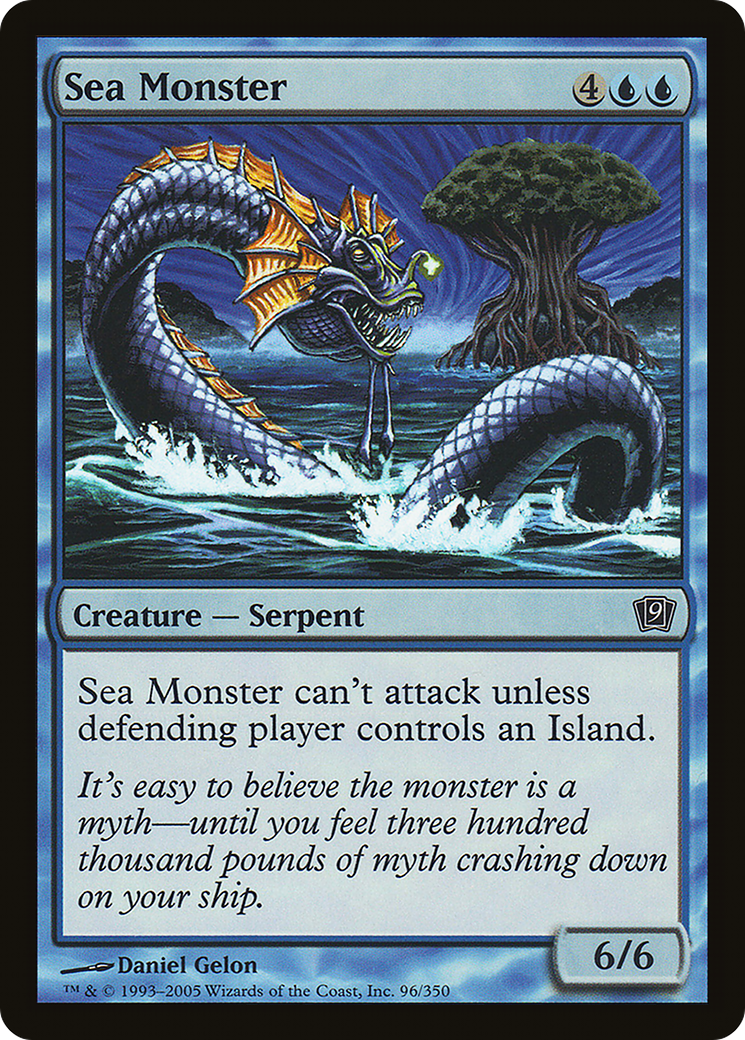 Sea Monster (9ED-96★) - Ninth Edition Foil - Premium MTG Single from Wizards of the Coast - Just $0.08! Shop now at Game Crave Tournament Store