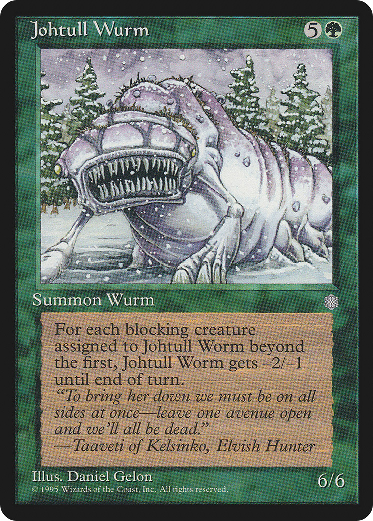 Johtull Wurm (ICE-250) - Ice Age - Premium MTG Single from Wizards of the Coast - Just $0.08! Shop now at Game Crave Tournament Store