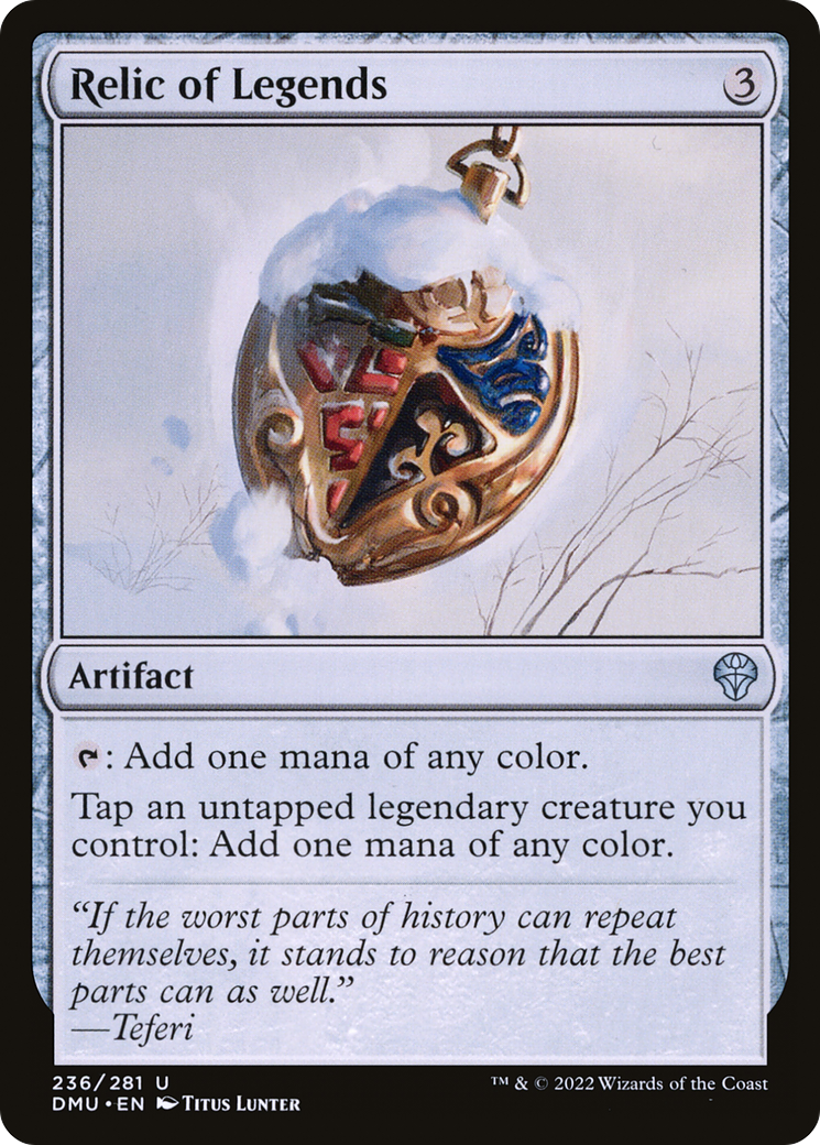 Relic of Legends (DMU-236) - Dominaria United Foil - Premium MTG Single from Wizards of the Coast - Just $0.82! Shop now at Game Crave Tournament Store