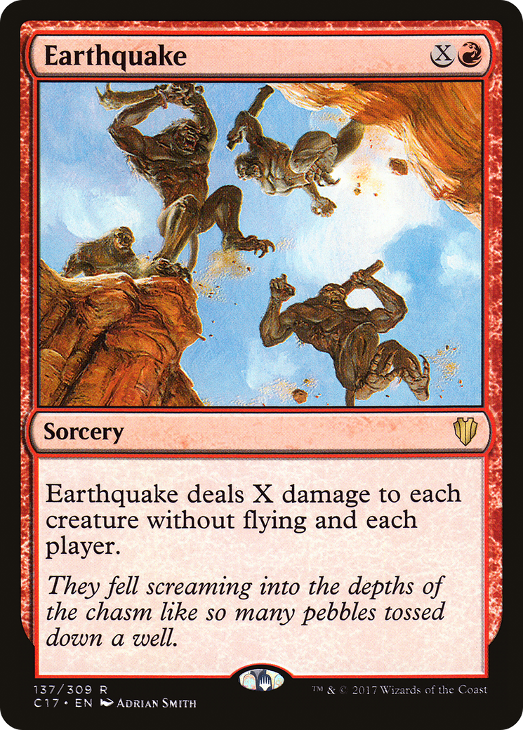 Earthquake (C17-137) - Commander 2017 - Premium MTG Single from Wizards of the Coast - Just $0.14! Shop now at Game Crave Tournament Store