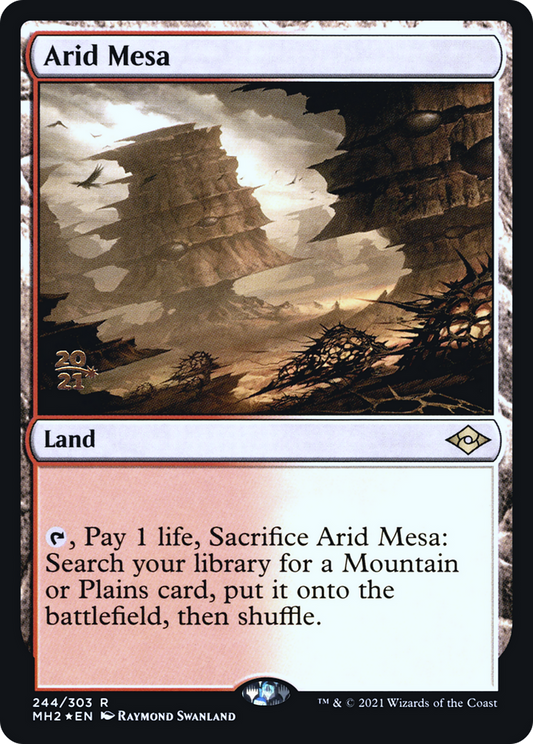 Arid Mesa (PMH2-244S) - Modern Horizons 2 Promos Foil - Premium MTG Single from Wizards of the Coast - Just $6.30! Shop now at Game Crave Tournament Store
