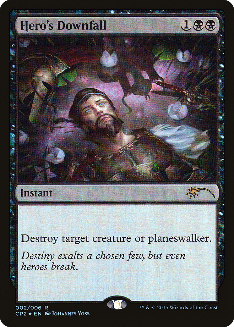 Hero's Downfall (CP2-002) - Fate Reforged Clash Pack Foil - Premium MTG Single from Wizards of the Coast - Just $0.11! Shop now at Game Crave Tournament Store
