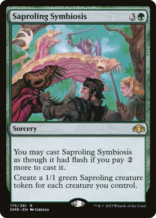 Saproling Symbiosis (DMR-175) - Dominaria Remastered Foil - Premium MTG Single from Wizards of the Coast - Just $0.64! Shop now at Game Crave Tournament Store