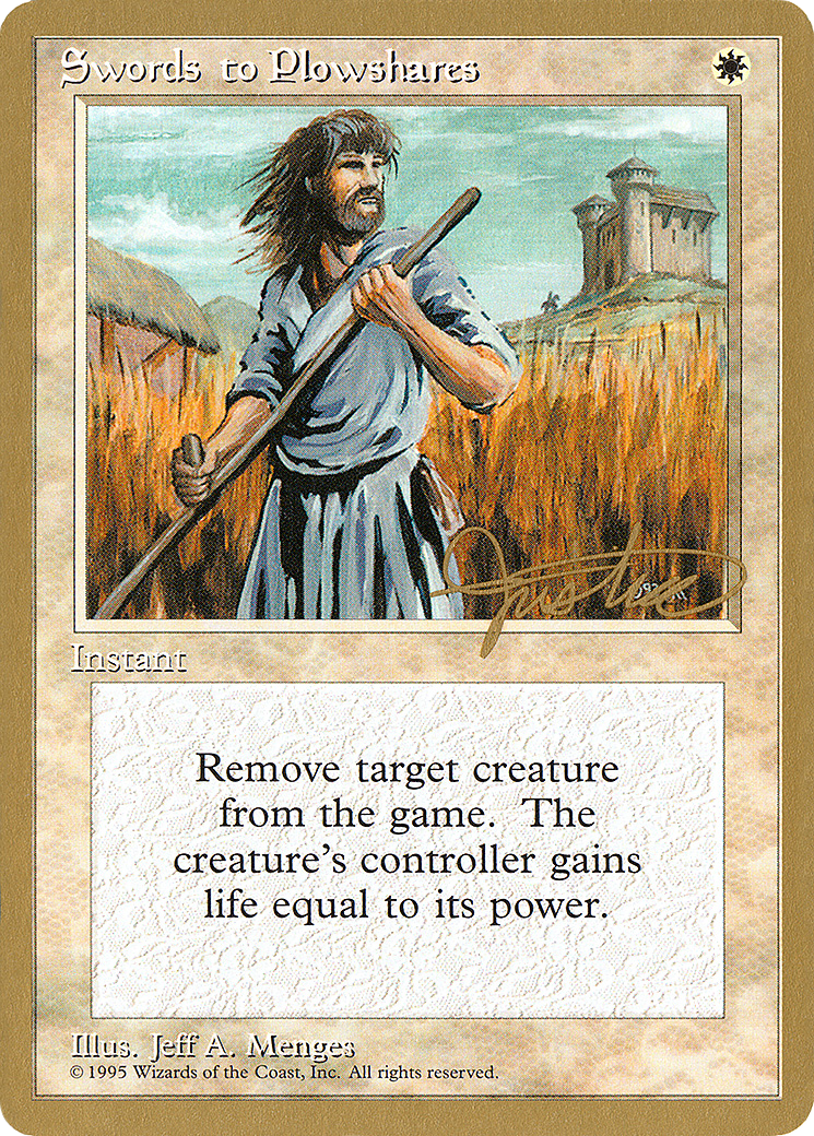 Swords to Plowshares (PTC-MJ52) - Pro Tour Collector Set - Premium MTG Single from Wizards of the Coast - Just $0.67! Shop now at Game Crave Tournament Store