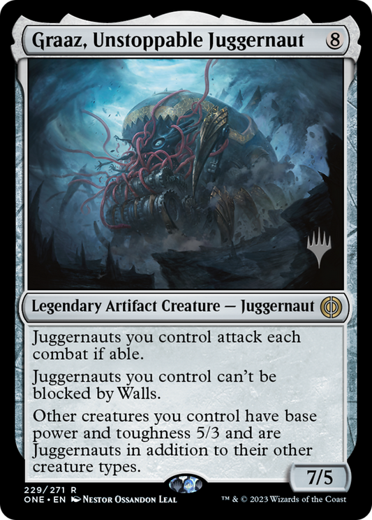 Graaz, Unstoppable Juggernaut (PONE-229P) - Phyrexia: All Will Be One Promos Foil - Premium MTG Single from Wizards of the Coast - Just $0.08! Shop now at Game Crave Tournament Store