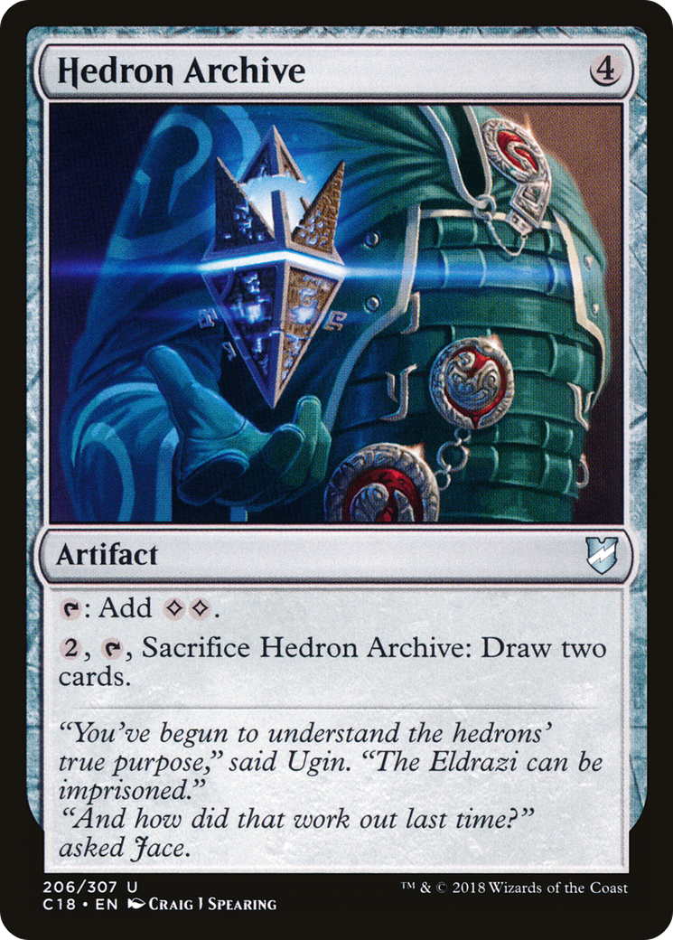 Hedron Archive (C18-206) - Commander 2018 - Premium MTG Single from Wizards of the Coast - Just $0.08! Shop now at Game Crave Tournament Store