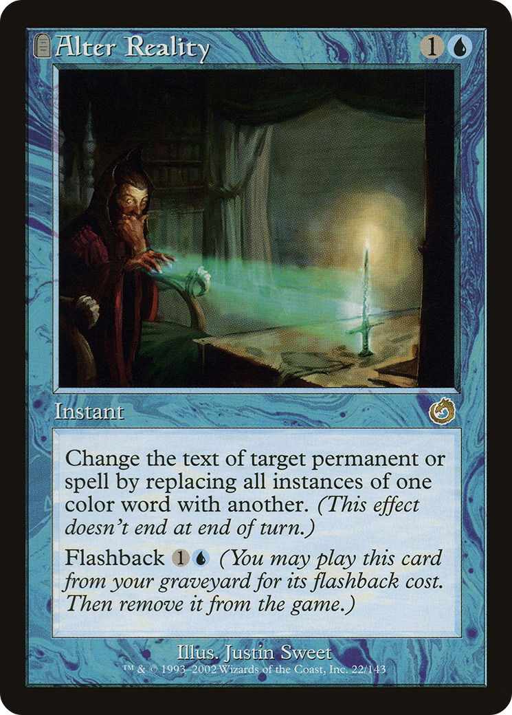 Alter Reality (TOR-022) - Torment: (tombstone) Foil - Premium MTG Single from Wizards of the Coast - Just $3.72! Shop now at Game Crave Tournament Store